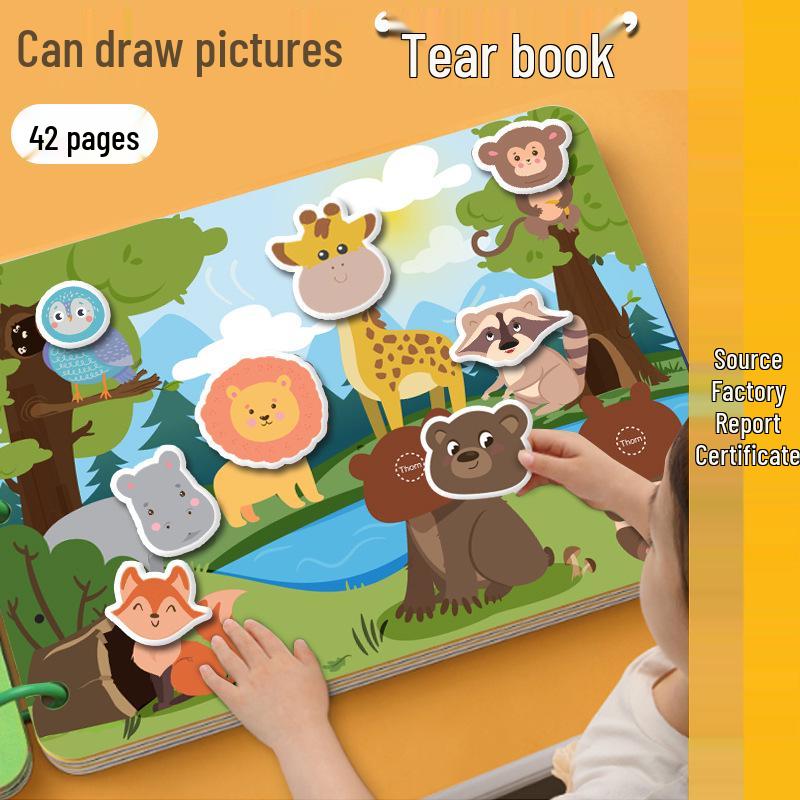 Infant Enlightenment Sticker & Quiet Book: Tear-Apart Early Education for Toddlers