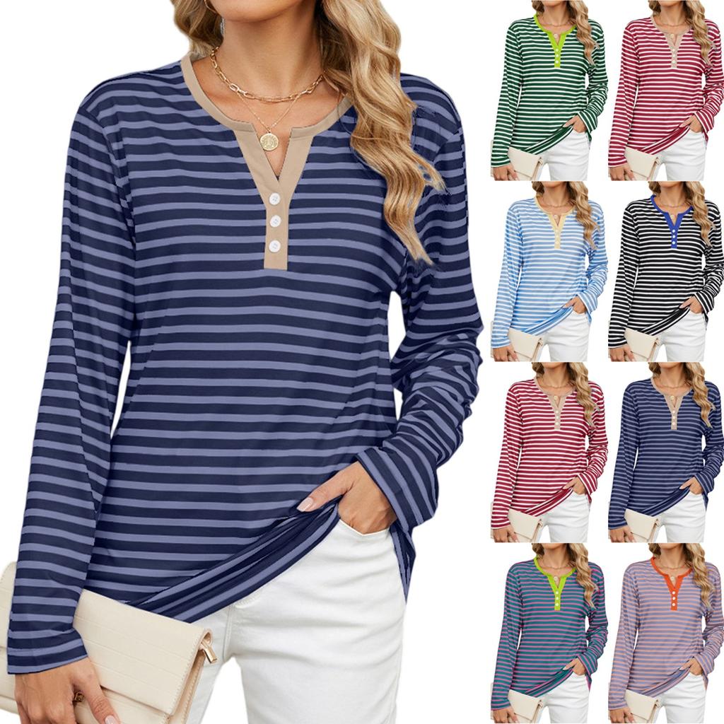Long Sleeve Shirts For Women Print Graphic Tees Blouses Casual Plus Size Basic Tops Pullover