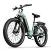 Elektrické kolo JOOBIKE JOO1, 1000W motor, 48V 17,5Ah baterie, 26×3,0'' tlusté pláště, 7 rychlostí, hydraulické brzdy, LCD displej, dojezd 90 km, 45 km/h, zelené
