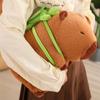 Simulation Simulation Capybara Plush Toy With Turtle Animal With Turtle Backpack  Home Decor