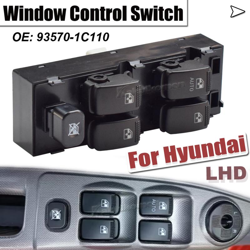 New 93570-1C110 935701C110 For Hyundai Getz 2003-2010 Matrix 2006-2011 Car Master Electric Power Window Control Switch Auto Part