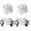 62KD Dekorative Rosenblumen-Raffhalter-Clips für Wohnzimmer Schlafzimmer 4er-Set