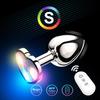 Heart-shaped vibrating luminous anal plug Remote operation of mobile phone G-spot masturbation Passionate party dance Adult