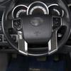 Carbon Fiber Steering Wheel Sticker Trim For Toyota Tacoma 2011-15