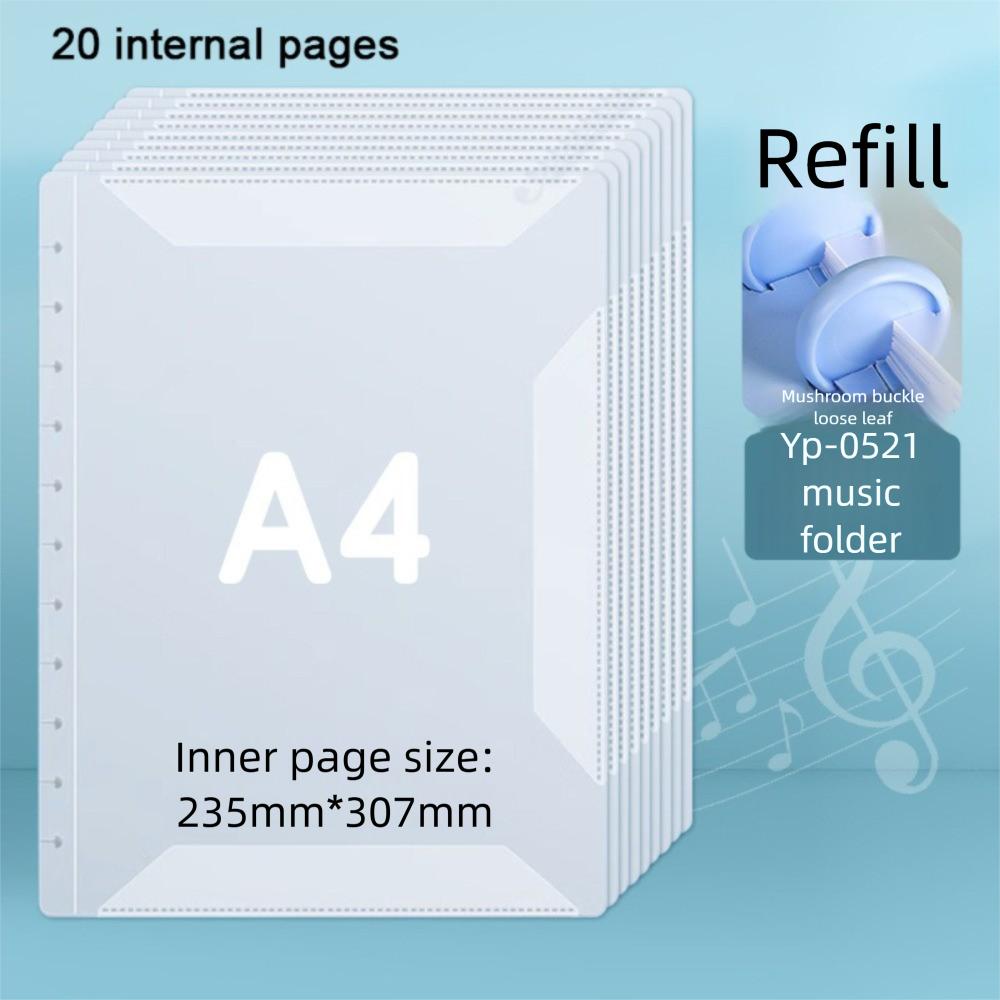 Transparent Music Score Folder A4 Piano Sheets Folder Creative Document Storage Organizer