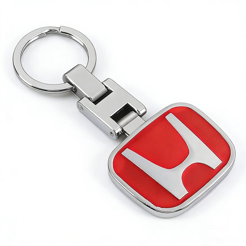 1Pcs Car H Logo Keychain 3D Metal Key Ring Accessories for Honda Civic Fit Jazz Accord Pilot CRV Odyssey Passport City Shuttle RH6