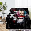 Harley Quinn Theme Printed Blanket - Perfect for Couch, Bed, Travel & Outdoor Use | Machine Washable, Cozy & Durable.