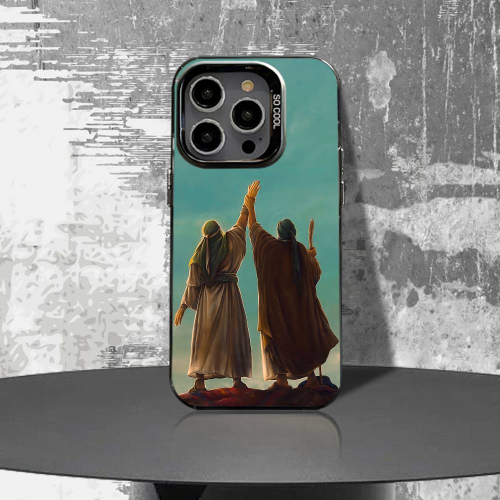 

Imam Hussain Shia Ali Phone Case For iPhone 17,16,15,14,13,12,11,Air,X,XR,Pro,Max,Plus IMD Silver Shell iPhone16promax