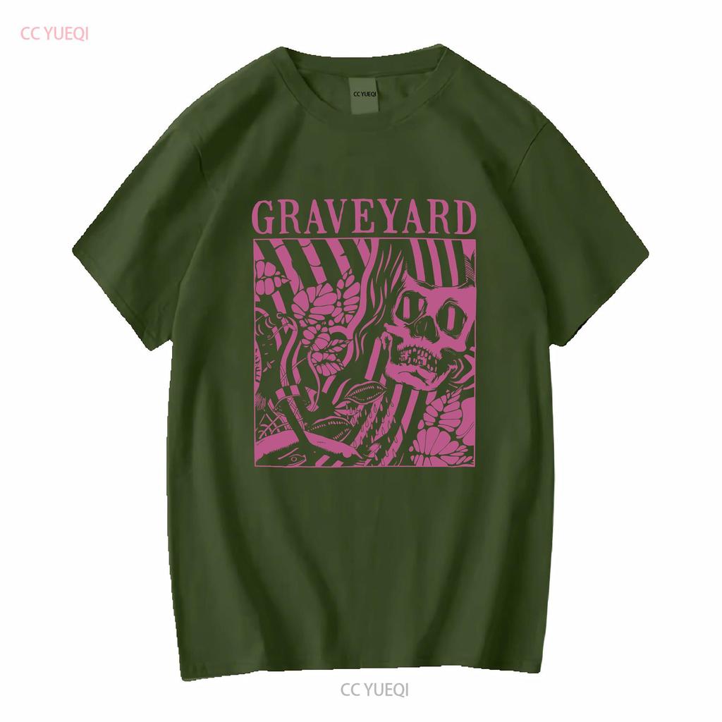 Mens Graveyard Goliath T shirt XX Large Black vintage Washed Top For Everyday Wear graphic Stylish fashion Stretched