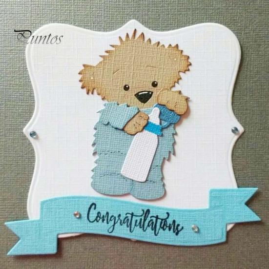 Cute Bear Metal Cutting Dies DIY Scrapbook Emboss Paper Card Album Craft Stencil