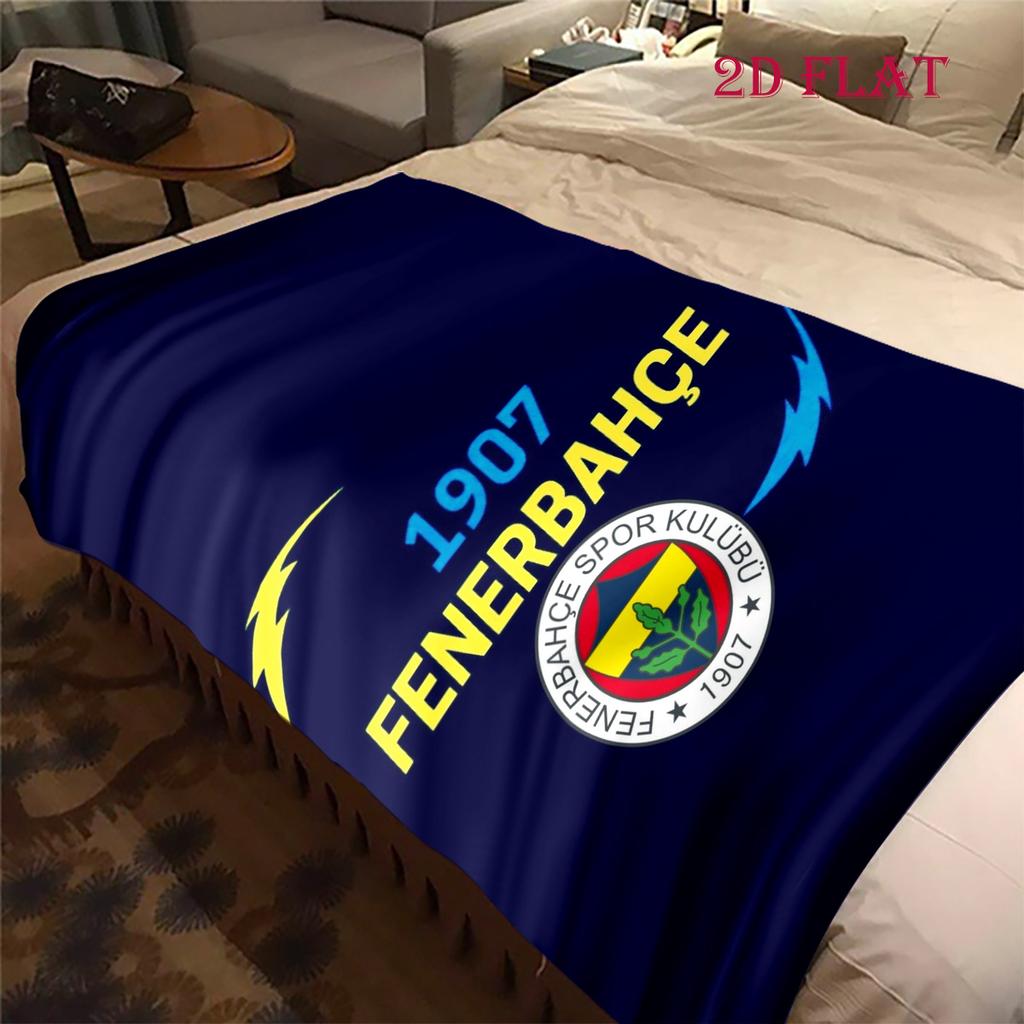 Eredità Fenerbahçe: Coperta Passion Adatta a tutte le stagioni Morbido e confortevole Lenzuolo Coperta per riposo in ufficio Coperta in peluche per esterni