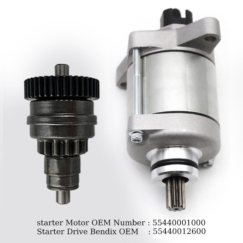 

55440001000 55440126000 Motorcycle Starter Motor& Drive Bendix Engine Set For KTM 250/300 EXC Six Days CKD EXC TPI Motos Parts KTM250 SET