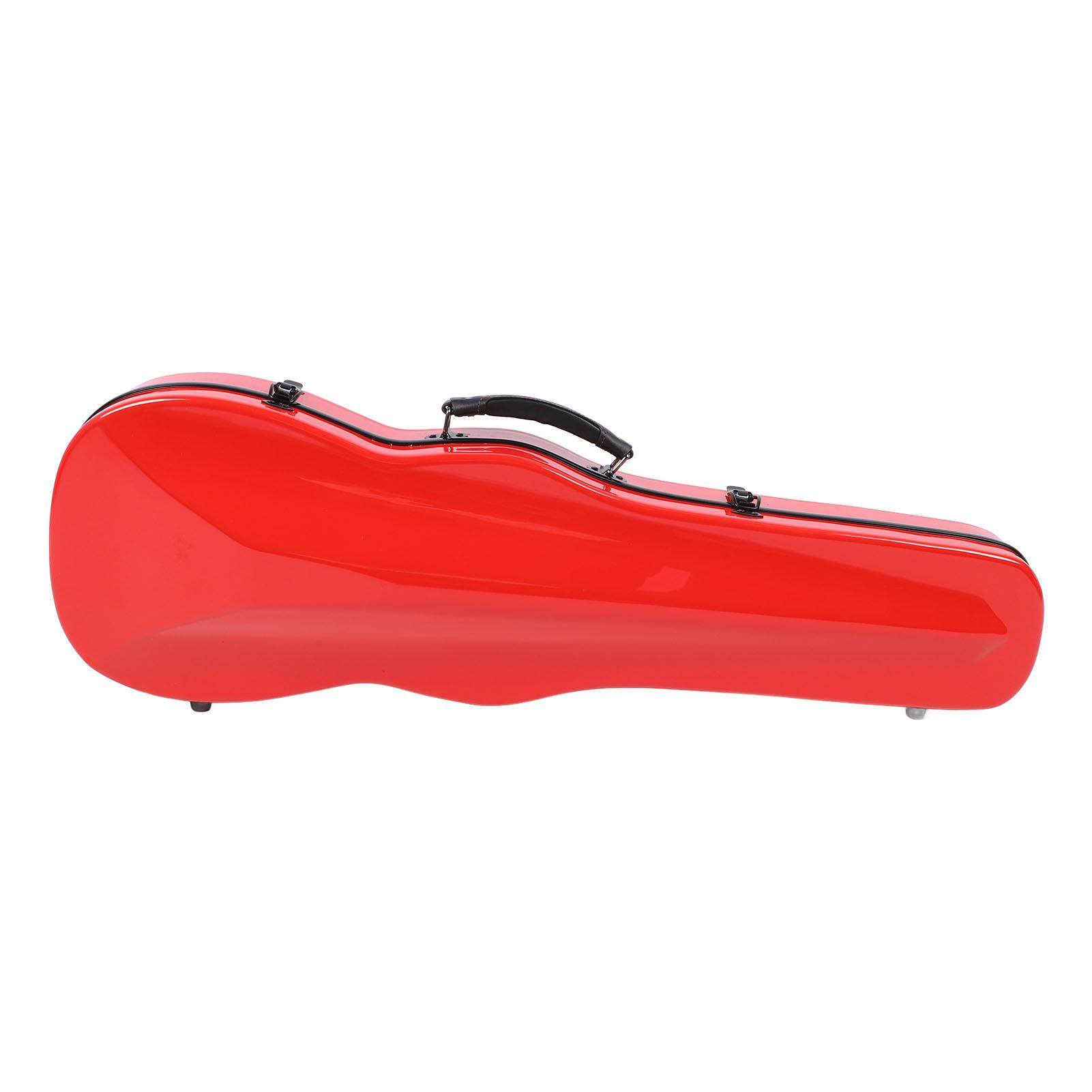 

44 Футляр для хранения скрипки с гигрометром, два плечевых ремня, защитный чехол из красного углеродного волокна для скрипки