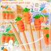 Kawaii Stationery Items Pencil Stopper Pencil Toppers Pencil Protector Cap Cute Carrot Pencil Cap Pencil Cover Pen Cap