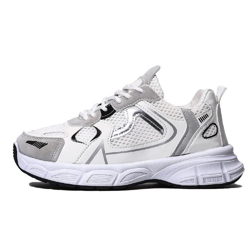 New Women's Sneakers Thick-soled Dad's Shoes Fashionable Mesh Breathable Sneakers Outdoor Sponge Sole Small White Sneakers