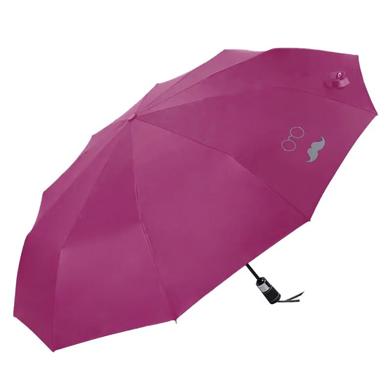 Heaven Automatic Black-Coated Folding Umbrella
