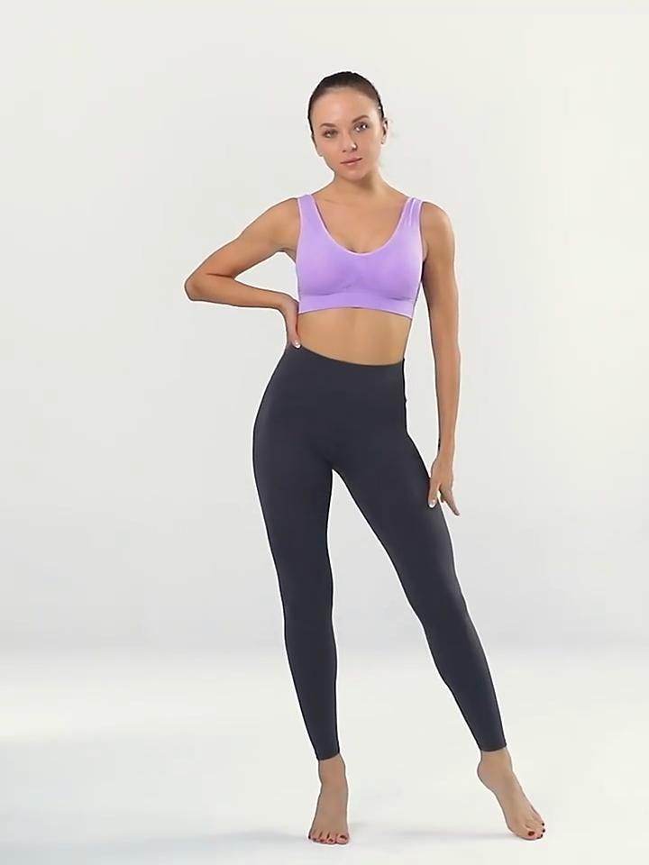 Plus Size  Women Yoga Sport Bra Breathable Fitness Running Active Vest Padded Crop Tops Underwear Gym Yoga Top Bras
