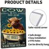 Metal Wall Art Cow Hooves Bathroom Sign Farmhouse Decor