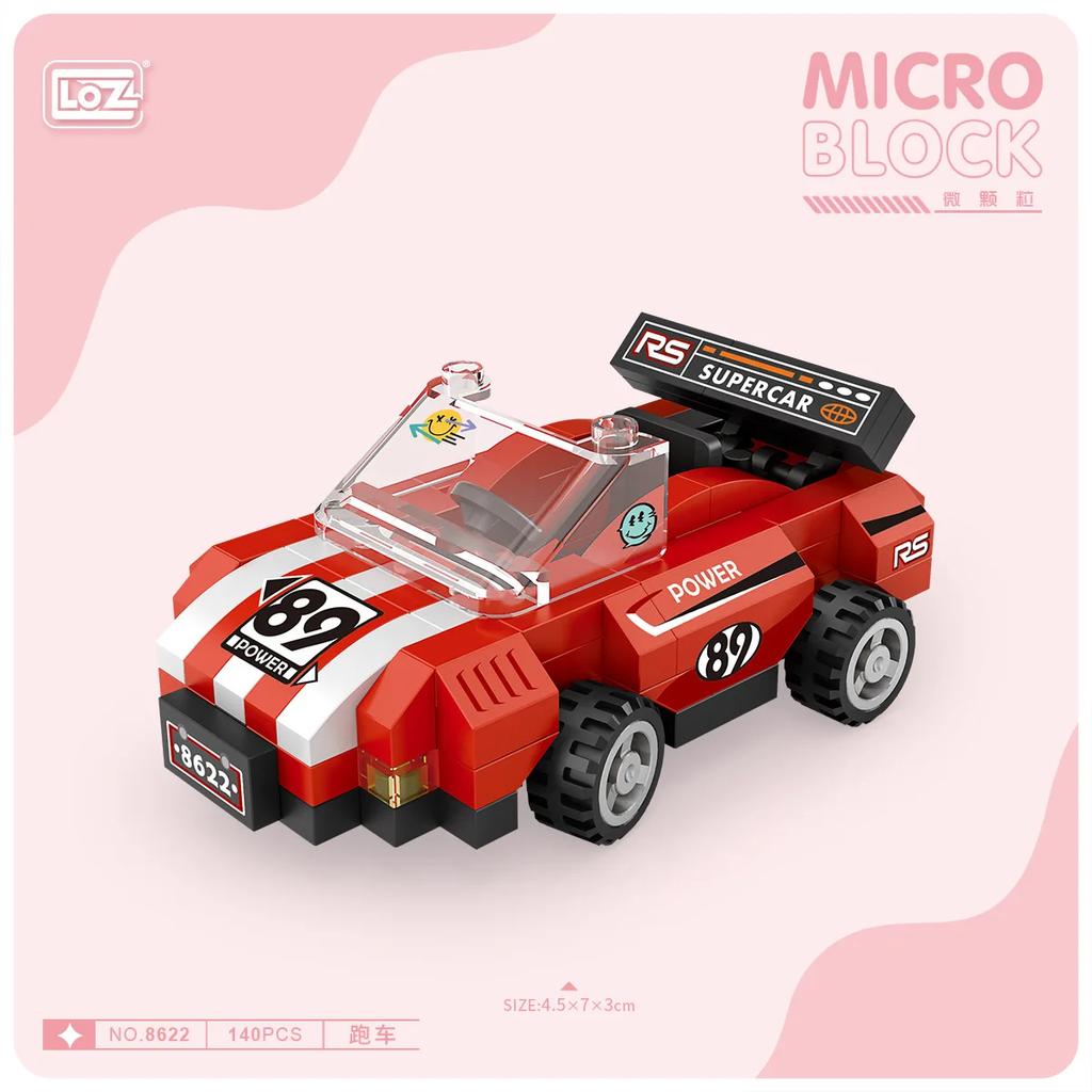 LOZ Mini Police Car Building Block Motorcycle Tank Truck Racing City DIY   Assemble Model Puzzle Brick Toy for Kids Girl Gift