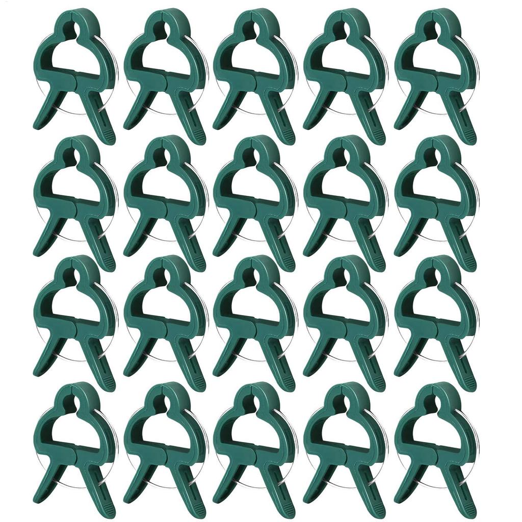20pcs Reusable Garden Plant Clips Trellis & Vine Support Clips for Tomato Vegetables, Greenhouse Outdoor Flower Orchid Stem