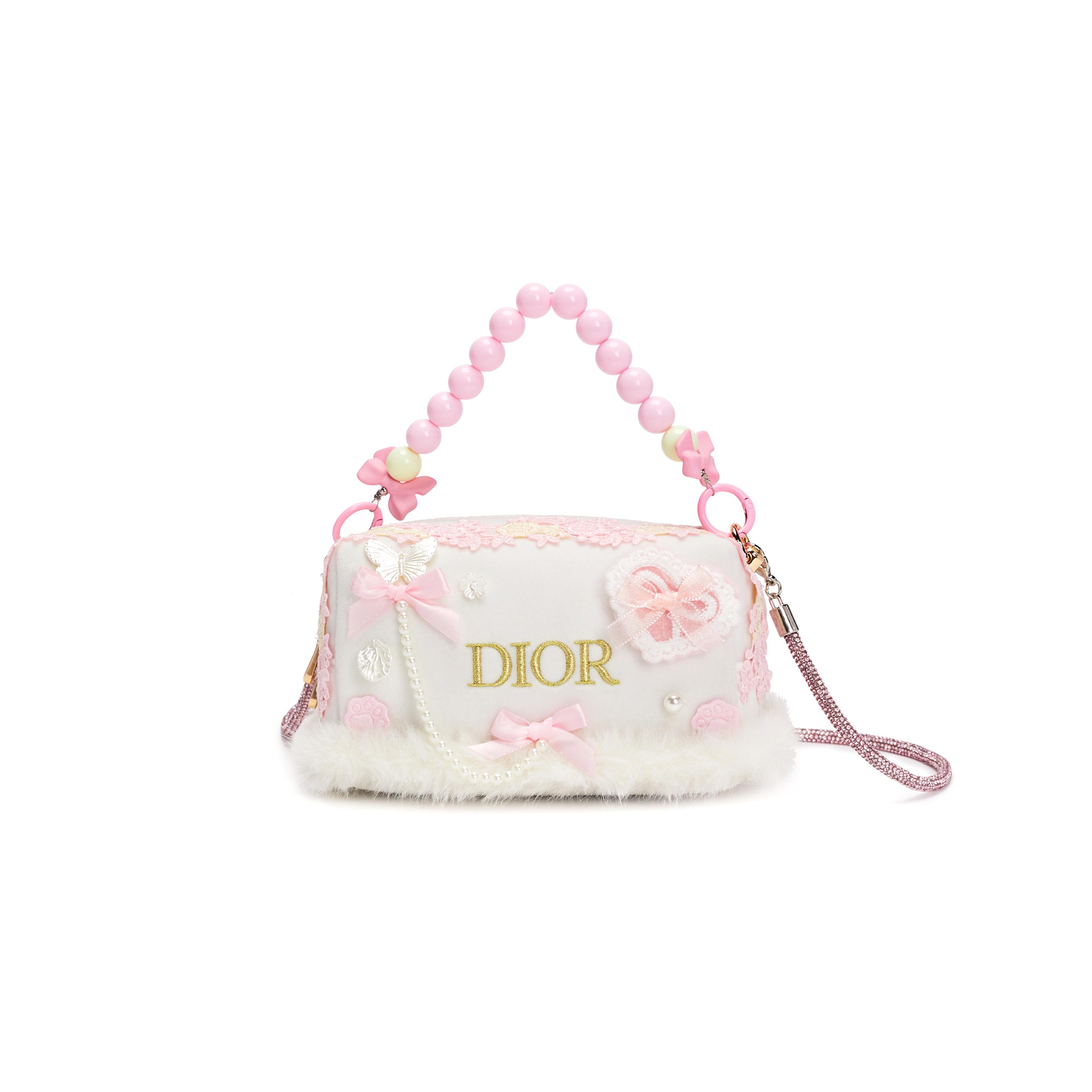 Handmade DIY Dior-inspired Remake Makeup Bag