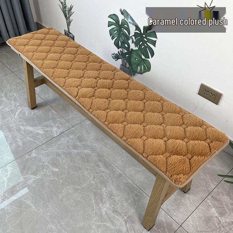 Rectangular Solid Wood Bench Seat Cushion - Long Strip Pad for Stool or Sofa