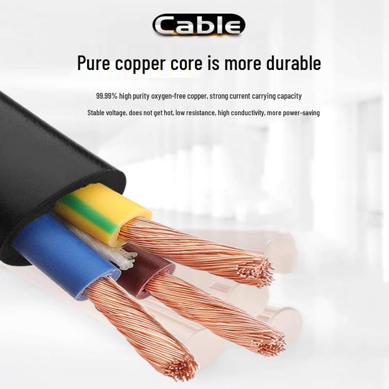 National Standard Copper Core ZC-RVV Sheathed Flexible Cable: 2/3/4/5 Core, 1/1.5/2.5/4/6 Sq mm