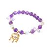 Natural Amethyst Bracelet Retro  Bangles Women Fashion Jewelry Accessories Gift