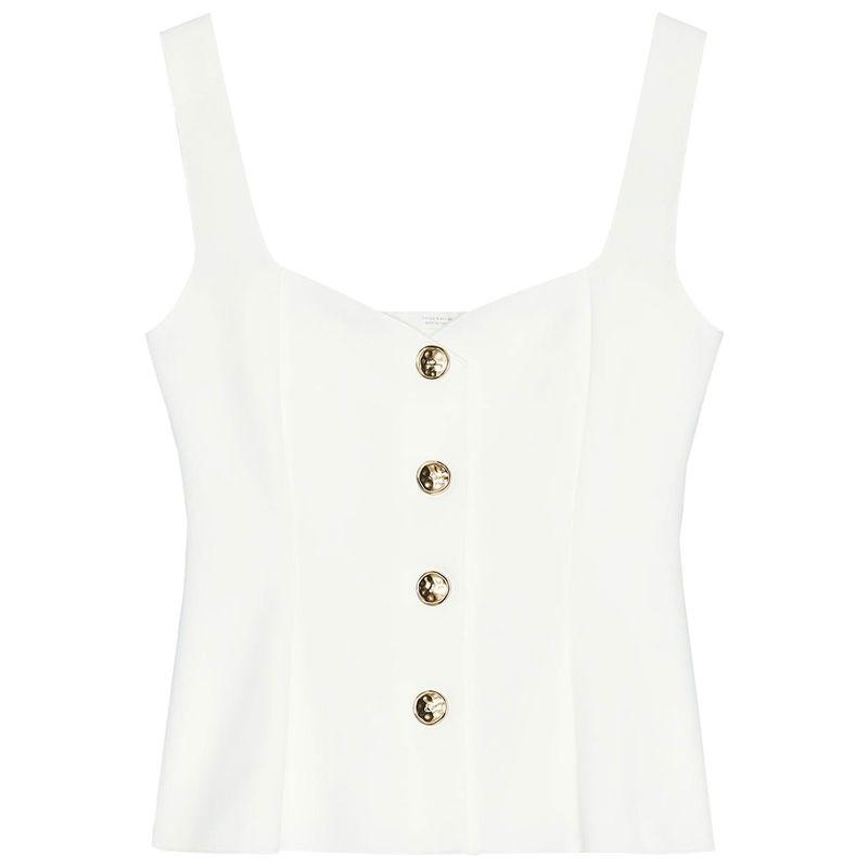 Zaprha 2025 New Arrival Fashion Sweet Square Collar Short Skirt Hem Elastic Vest Tops Female 5584229