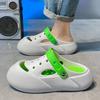 Fashion Sabot Hole Soft Slides Platform Height Beach Y2k Men's Shoe Fun Eva Cheap Shoes Liquidation Pvc Original Rubber Male Slipper