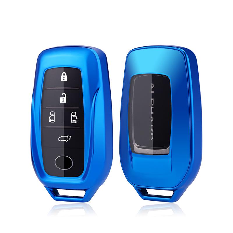 Toyota Car Key Case: Compatible with Alphard, RAV4, Land Cruiser, Prado (LM300H Set)