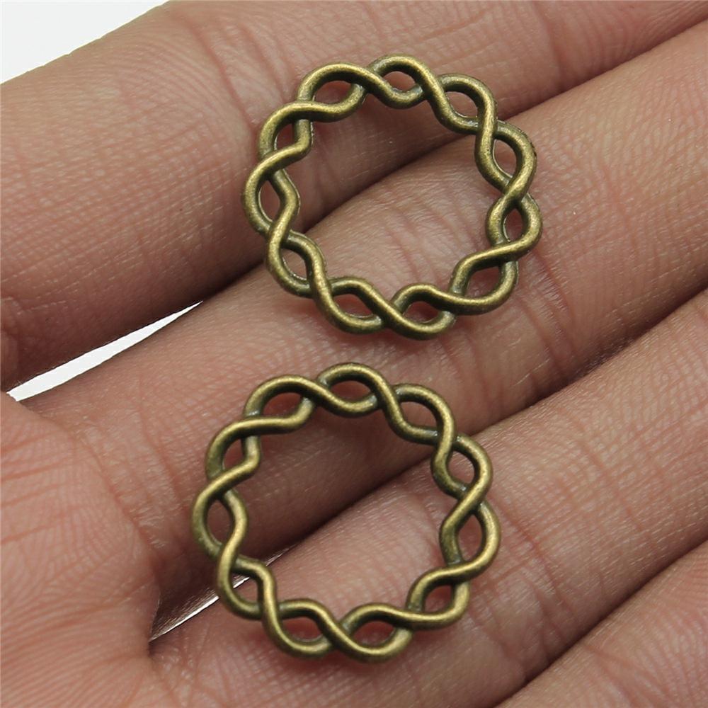 10pcs Round Circle Tibetan Bronze Silver Color Pendants Antique Jewelry Making DIY Handmade Craft Charms For Jewelry Making