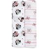 Aden + anais essentials Пеленка-кокон Минни Маус, 2 шт., 112 x 112 см, Дизайн Disney, Муслиновый хлопок, Для новорожденных, SWADAEDESWC20005DIJB