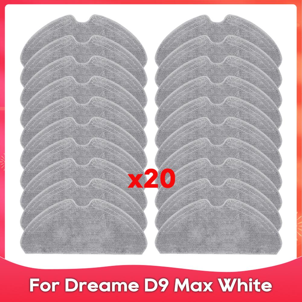 Fit For ( Dreame D9 Max White / RLD33GA ) Roller Side Brush Hepa Filter Mop Cloths Rag Robot Vacuum Cleaner Accessory Spare Part