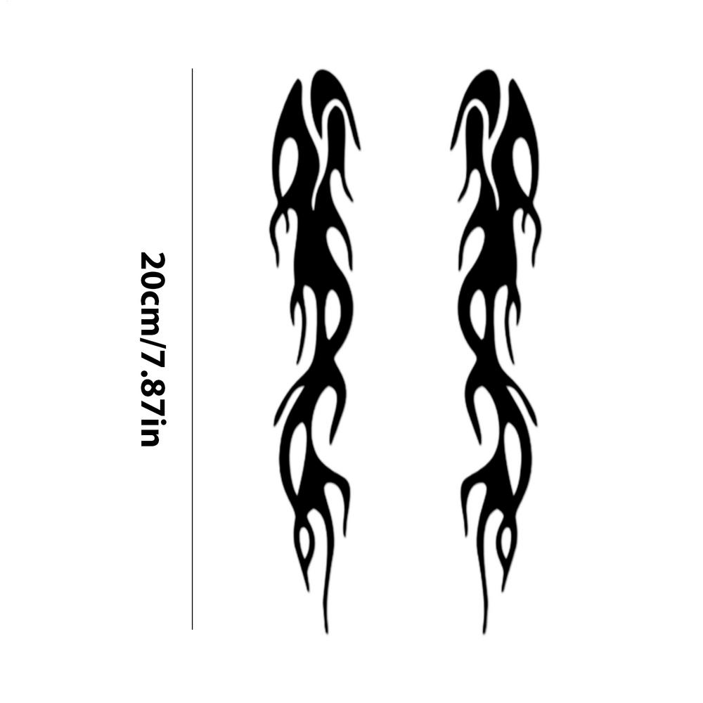 Flame Stickers For Bike Car Decals And Graphics Reflective Flame Stickers Car Sticker Decals Self-Adhesive Outdoor Safety Flame Set