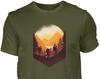 Wandern Herren T-shirt Berge Grafik Natur Naturliebhaber Shirt Mann Geschenk Geburtstag Druck Tshirt