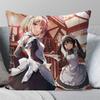 Lycoris Recoil Animation Pillow Case Square Pillow Bedroom Sofa Leisure Comfort Cushion Car Living Room Home Decoration 40X40