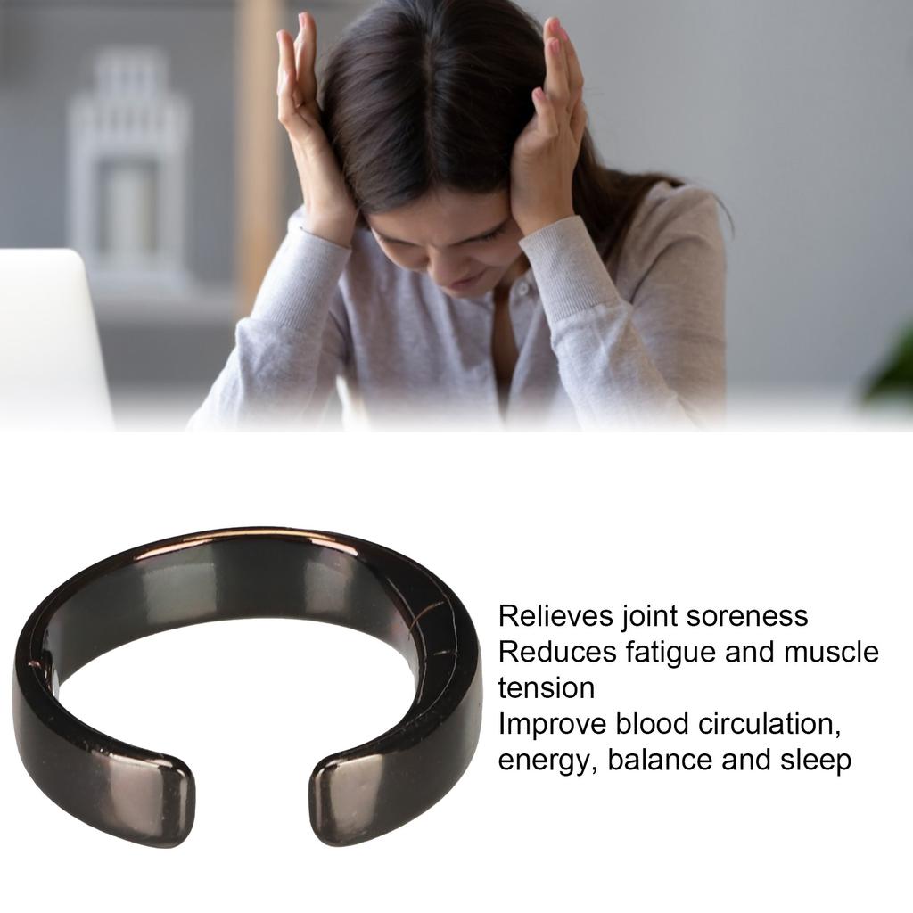 Snoring Prevention Ring Men Women Adjustable Fatigue Relief Sleeping Aid Magnetic Acupressure Ring