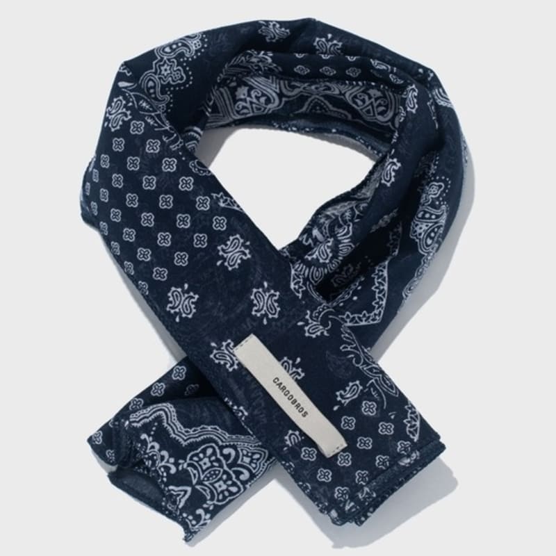 CARGOBROS Klasický paisley šátek bandana (námořnictvo)