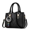 Hairball pendant, shoulder bag, women's handbag, simple small square bag, large capacity bag, messenger bag.