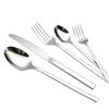 24-Piece High-End Stainless Steel Cutlery Set: Knife, Fork, Spoon for Western Dining