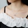 Sterling silver women's necklace light luxury niche European and American big-name jewelry personalized pendant snake bone chain S925