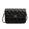 Bag Women's Bag 2025 New Simple and Fashion Rhombus Xiaoxiangfeng One Shoulder Crossbody Chain Bag Small Golden Ball Small Square Bag