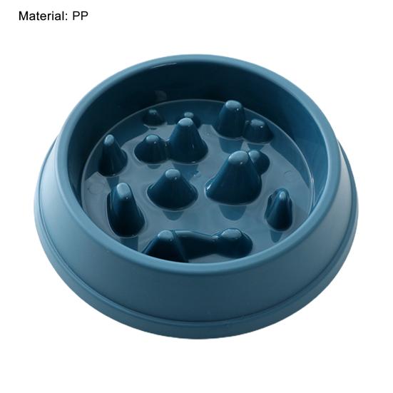 Pet Bowl Non-Slip Large Capacity Reusable Slow Feeder Dog Breed Food Bowl for Home Use