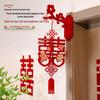 3D Double Happiness Door Hanging for Wedding Decorations