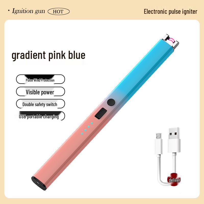 

Электронная зажигалка с градиентной расцветкой для ароматерапевтических свечей и газовых плит