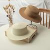 Summer Wide Brim Straw Hat Women Wide Brim Vacation Beach Hat Simple Foldable Travel for Sun Hat Sunscreen UV for Sun Ca