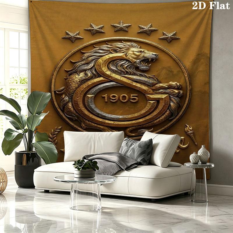 Galatasaray S Custom Name Wall Tapestry Aesthetic Wall Hanging Printed Fabric Blanket Decorative Tapestries for Bedroom Living Room Home Decor