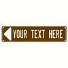 Custom 40x10cm 2D Aluminum Sign – Durable Metal Wall Art for Home, Garden, Business, & Holidays
