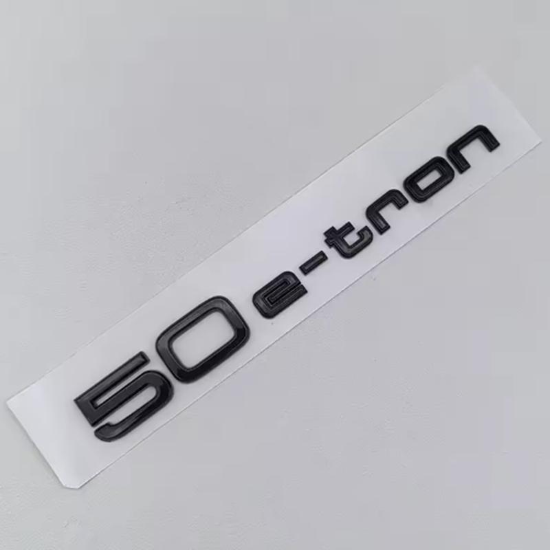 ABS Logo 30 40 45 50 E-tron GT Letters Sticker Car Rear Trunk Emblem Badge For q2 A3 SQ6 Q5 Q6 Q8 Q4 Etron Accessories